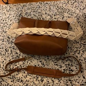 Madewell transport satchel w 2 straps